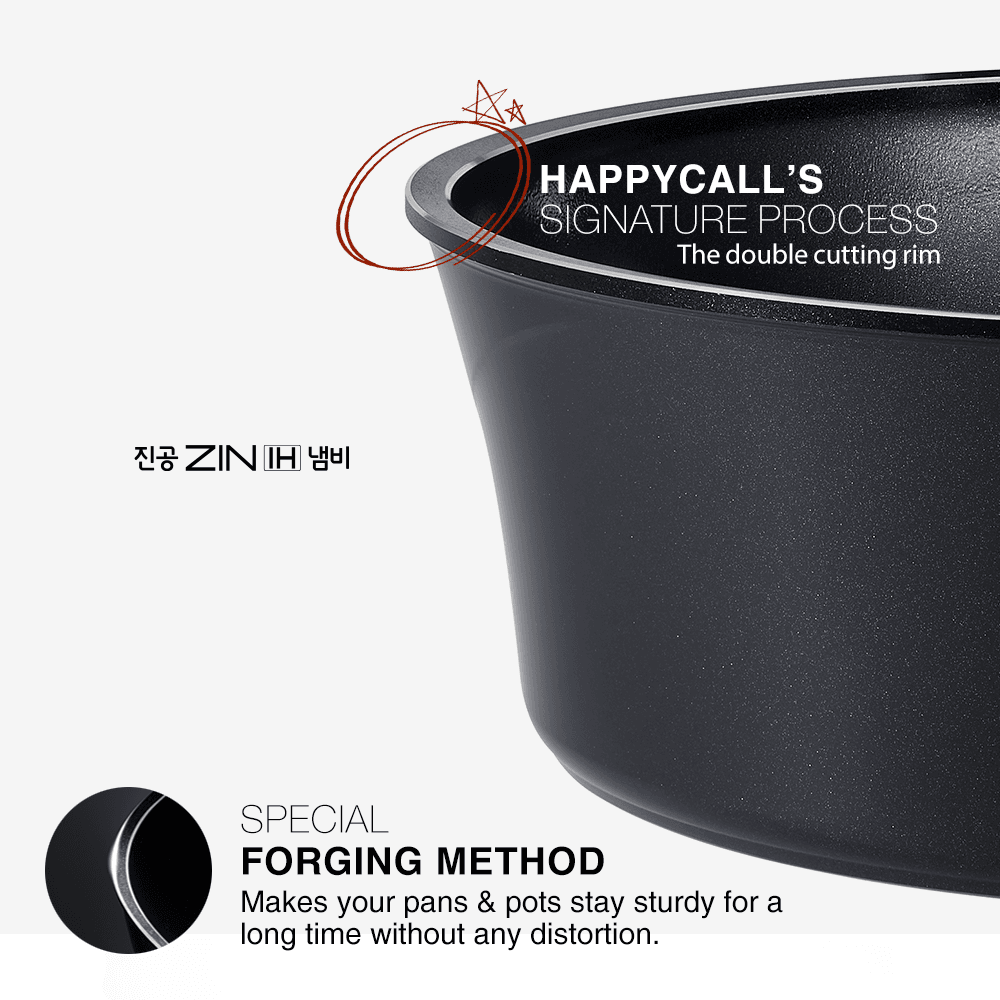 Happycall Zin IH Vacuum Pot 20cm High (2.8L)